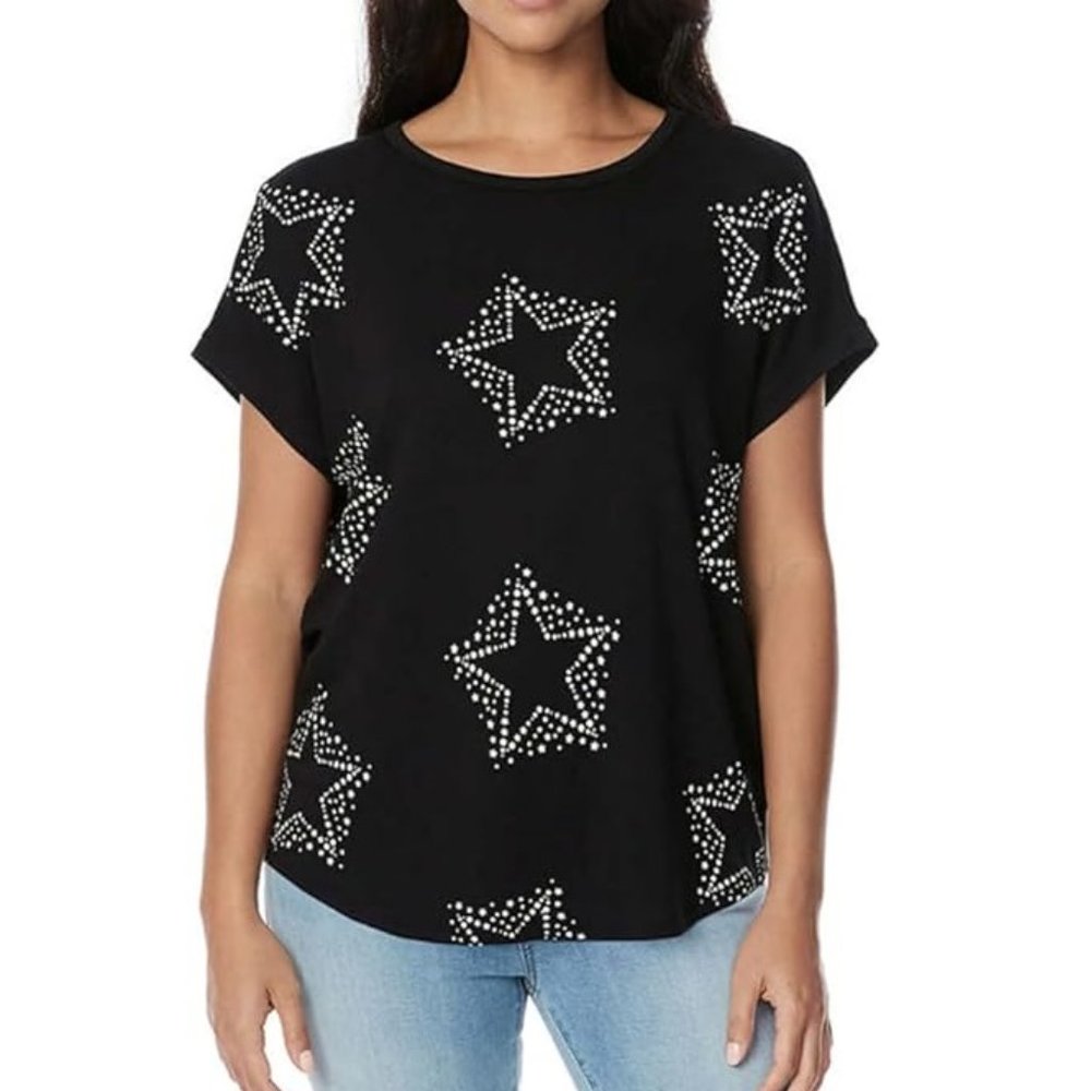 NWoT Buffalo David Bitton Women's French Terry Short Sleeve Tee Size L $40 4D140